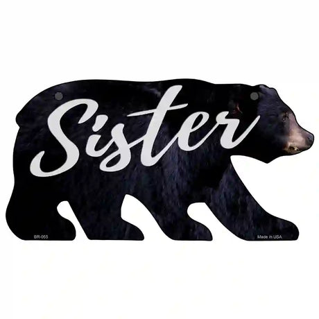 Sister Novelty Metal Bear Tag BR-055