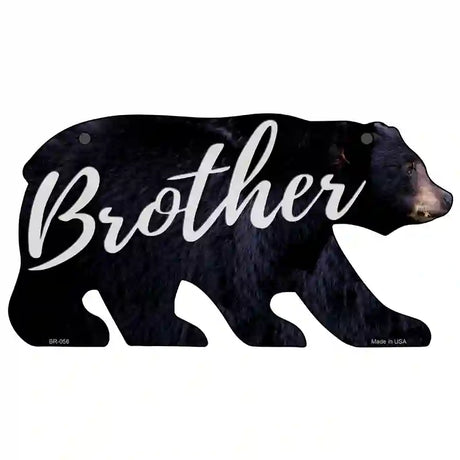 Brother Novelty Metal Bear Tag BR-056