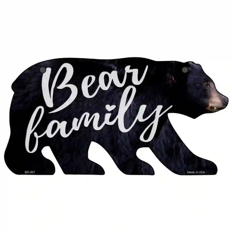 Bear Family Novelty Metal Bear Tag BR-067