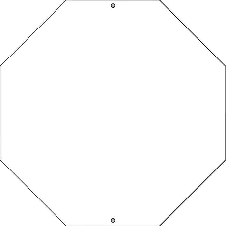 BULK-BS-000 White Dye Sublimation 12" Wholesale Novelty Metal Octagon Stop Sign 100pc Pack