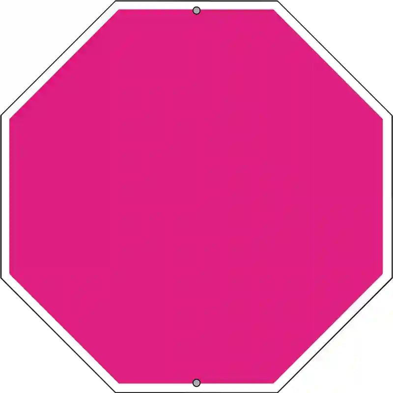 Pink Dye Sublimation Octagon Metal Novelty Stop Sign BS-1001