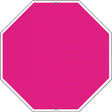 Pink Dye Sublimation Octagon Metal Novelty Stop Sign BS-1001