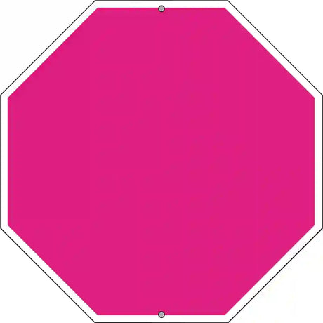 Pink Dye Sublimation Octagon Metal Novelty Stop Sign BS-1001