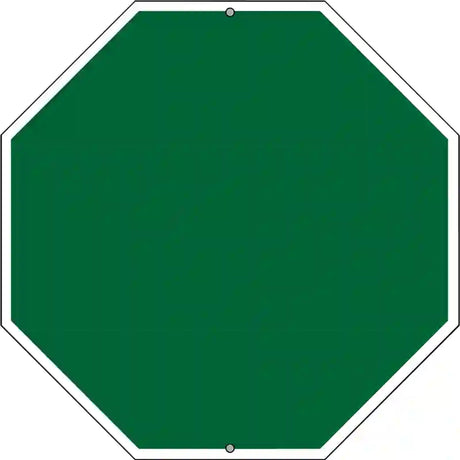 Green Dye Sublimation Octagon Metal Novelty Stop Sign BS-1002