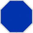 Blue Dye Sublimation Octagon Metal Novelty Stop Sign BS-1003