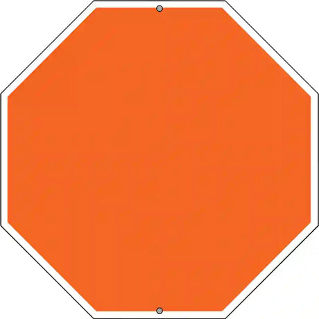 Orange Dye Sublimation Octagon Metal Novelty Stop Sign BS-1005