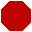 Red Dye Sublimation Octagon Metal Novelty Stop Sign BS-1006