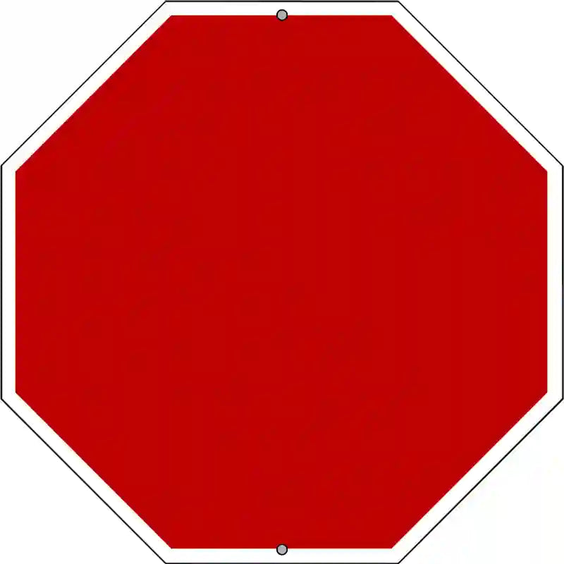 Red Dye Sublimation Octagon Metal Novelty Stop Sign BS-1006