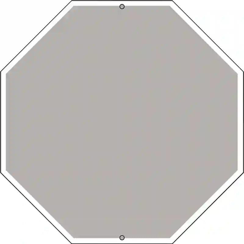 Grey Dye Sublimation Octagon Metal Novelty Stop Sign BS-1007