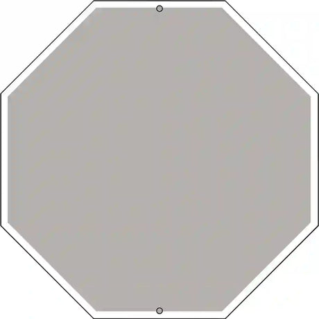 Grey Dye Sublimation Octagon Metal Novelty Stop Sign BS-1007