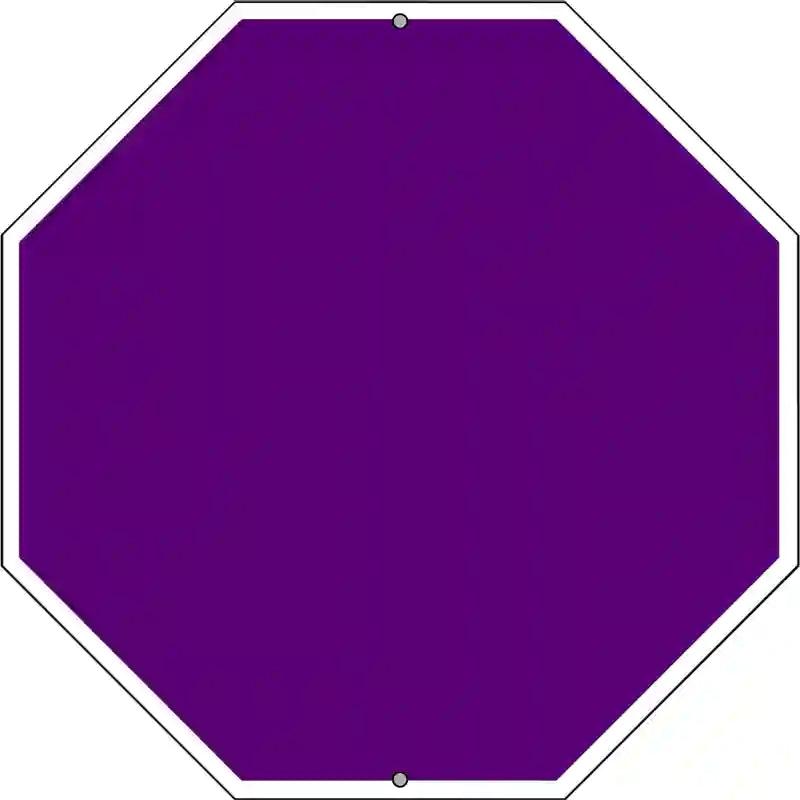 Purple Dye Sublimation Octagon Metal Novelty Stop Sign BS-1008