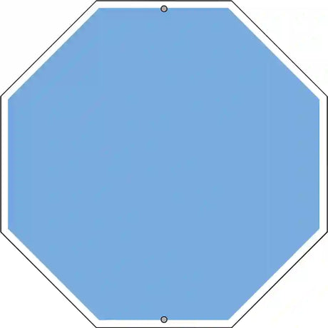 Light Blue Dye Sublimation Octagon Metal Novelty Stop Sign BS-1010