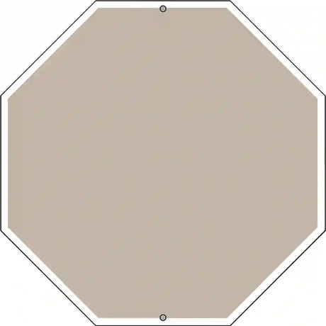 Tan Dye Sublimation Octagon Metal Novelty Stop Sign BS-1012