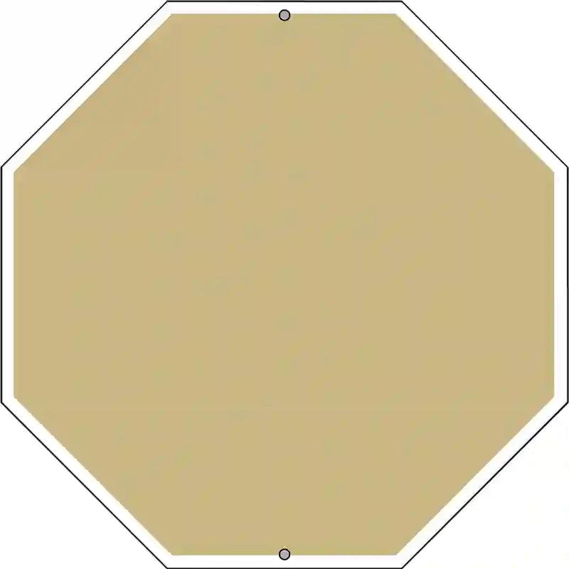Gold Dye Sublimation Octagon Metal Novelty Stop Sign BS-1013