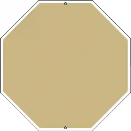 Gold Dye Sublimation Octagon Metal Novelty Stop Sign BS-1013