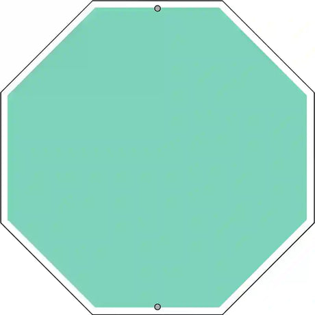 Mint Dye Sublimation Octagon Metal Novelty Stop Sign BS-1014