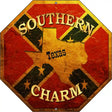 Southern Charm Texas Metal Novelty Stop Sign BS-375