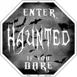 Haunted Metal Novelty Stop Sign BS-383