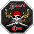 Pirates Cove Metal Novelty Stop Sign BS-454