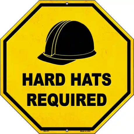 Hard Harts Required Novelty Metal Stop Sign BS-471