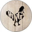 Chickens Make Wings Novelty Metal Circular Sign 12" (C)