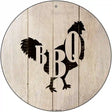 Chickens Make BBQ Novelty Metal Circular Sign 12" (C)