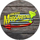 Homemade Margaritas Novelty Metal Circular Sign 12" (C)