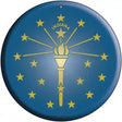 Indiana State Flag Metal Circular Sign 12" (C)