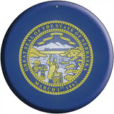 Nebraska State Flag Metal Circular Sign 12" (C)