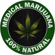 Medical Marijuana Novelty Metal Circle 12" (C)