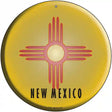 New Mexico State Flag Metal Circular Sign 12" (C)