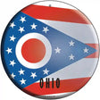 Ohio State Flag Metal Circular Sign 12" (C)