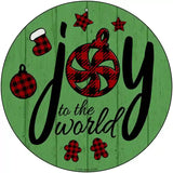 Joy To The World Novelty Metal Circular Sign 12" (C)