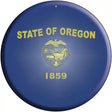 Oregon State Flag Metal Circular Sign 12" (C)