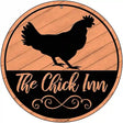 The Chick Inn Novelty Metal Circular Sign 12" (C)