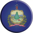 Vermont State Flag Metal Circular Sign 12" (C)