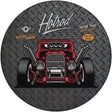 Ride the Classic Red Hotrod Novelty Metal Circular Sign 12" (C)