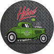 Green Hotrod Novelty Metal Circular Sign 12" (C)