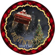 Believe in Magic Santa Novelty Metal Circle Sign 12" (C)