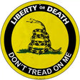 Liberty Or Death Gadsden Novelty Metal Circular Sign 12" (C)