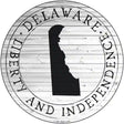 Delaware Liberty and Independence Novelty Metal Circle Sign C-1798 12" (C)