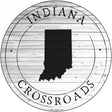 Indiana Crossroads Novelty Metal Circle Sign C-1804 12" (C)