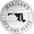 Maryland Old Line State Novelty Metal Circle Sign C-1810 12" (C)