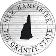 New Hampshire Granite State Novelty Metal Circle Sign C-1819 12" (C)