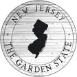 New Jersey Garden State Novelty Metal Circle Sign C-1820 12" (C)