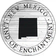 New Mexico Land Of Enchantment Novelty Metal Circle Sign C-1821 12" (C)