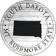 South Dakota Mt Rushmore State Novelty Metal Circle Sign C-1831 12" (C)