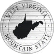 West Virginia Mountain State Wholeslae Novelty Metal Circle Sign C-1838 12" (C)