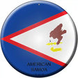 American Samoa Country Novelty Metal Circular Sign 12" (C)