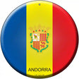 Andorra Country Novelty Metal Circular Sign 12" (C)